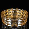 Crystal Ashtray Golden 7 7 Inch 20 Cm