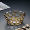 Crystal Ashtray Golden Edges