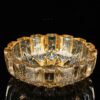 Crystal Glass Ashtray Golden