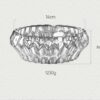 Crystal Glass Ashtray Large Diameter 6 2 Inch 16 Cm