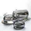 Crystal Glass Ashtrays Large