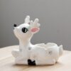 Cute Deer Ashtray White Animal Ash Tray