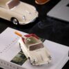 cute Oldtimer Car Ashtray on table