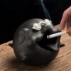 Cute Pig Ashtray Black Cool Ash Tray