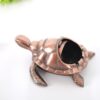 Cute Red Turtle Metal Ashtray From Top
