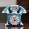 Cute Retro Telephone Ashtray Blue