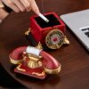 Cute Retro Telephone Ashtray Cool Resin Home Decor