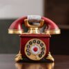 Cute Retro Telephone Ashtray Red