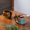Cute Snail Ceramic Ashtrays For Smokers Or Non Smokers As Home Decoration