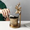 deer ashtray from the side