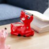 Deer Ashtray Red