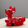 Deer Ashtray Red Closeup Photo