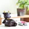Deer Resin Ashtray On Table