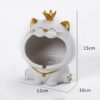 Dimensions Funny Cat Ashtray In White