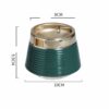 dimensions green ceramic outdoor Ashtray With lid for outside