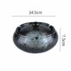 Dimensions Of Black Smokeless Retro Ashtray