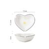 Dimensions Of Cute Heart Ash Tray With Bright Sun Painting 5 Inches