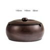 Dimensions of dark Wood Ashtray With Lid
