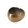 Dimensions Of Golden Stainless Steel Ashtray Large Size