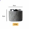 Dimensions Of Grey Cement Ashtray Large