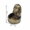 Dimensions Of Pharaoh Ashtray Golden Resin