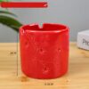 Dimensions Of Red Ceramic Ashtray