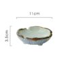 Dimensions Of Simple Outdoor Ashtray Ceramic Blue Lines