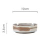 Dimensions Of Simple Outdoor Ashtray White And Brown