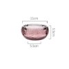 dimensions of small pink glass ashtray