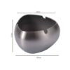 Dimensions Of Stainless Steel Ashtray Medium Size