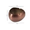 Dimensions Of Stainless Steel Ashtray Rose Golden Small