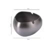 Dimensions Of Stainless Steel Ashtray Small Size