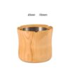 Dimensions of tall Wood outdoor Ashtray Without Lid- bright color