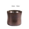 Dimensions of tall Wood outdoor Ashtray Without Lid- dark color