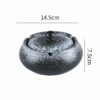 Dimensions Of White And Black Ceramic Ashtray