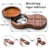 Dimensions Of Wood Cigar Ashtray Round Product Variation