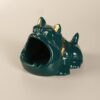 Dog Ashtray Cool Funny Ash Tray Made From Dark Blue Ceramic