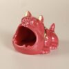 Dog Ashtray Cool Funny Ash Tray Made From Red Ceramic