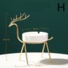 elegant animal ceramic ashtray with metal rack style h photo 2