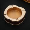 Elegant Ashtray Golden Made From Stainless Steel