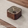 Elegant Wood Ashtray With Lid Variation 1
