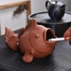 Fish Ashtray Ceramic In Red Color