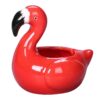 Flamingo Ashtray On White Background
