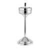 Floor Ash Tray Stand Silver