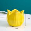 Flower Ashtray Ceramic Yellow