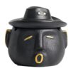 funny cowboy black Ceramic Ashtray With Cover - Windproof