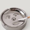 Funny Face Ashtray In Silver