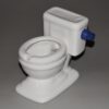 funny white toilet ceramic Ashtray blue knob version