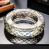 Gilded Glass Ashtray