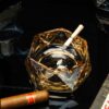 Glass Ashtray For Cigar And Cigarette